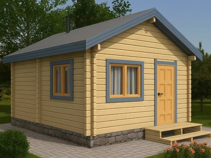 Русская баня Woods из бруса Жар-птица