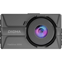 Видеорегистратор для авто Digma FreeDrive 300W FD300W (черный)