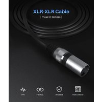 Кабель USBTOP XLR - XLR (1.5 м, черный)