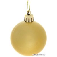 Елочная игрушка Серпантин Матовый шар 5 см 4 шт (золотистый) 183-852