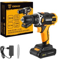 Дрель-шуруповерт Deko Banger 20V ONE + 083-1042 (с 1-им АКБ)