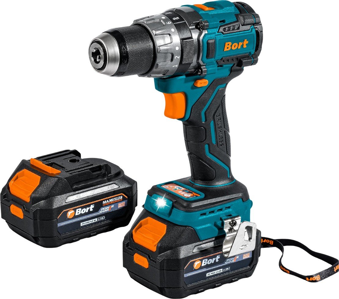 

Ударная дрель-шуруповерт Bort BAB-21U 93414837 (с 2-мя АКБ, кейс)