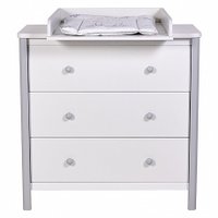 Детский комод Polini Kids Simple 3501 0002769.55 (белый/серый)