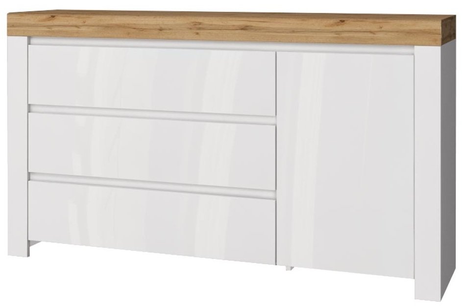 

Тумба Anrex Taurus 1D3S (белый глянец-дуб вотан)