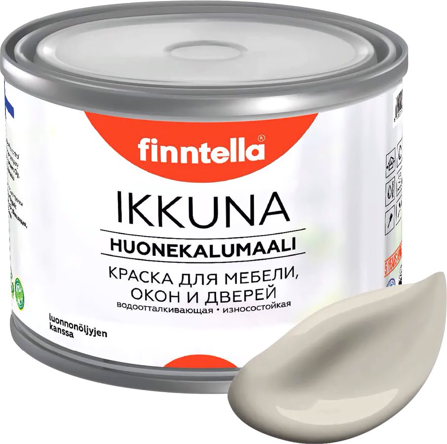 

Краска Finntella Ikkuna Tina F-34-1-3-FL084 2.7 л (бежевый)