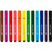 Фломастеры BRAUBERG Kids. Ультрасмываемые 152191 (12 цв)