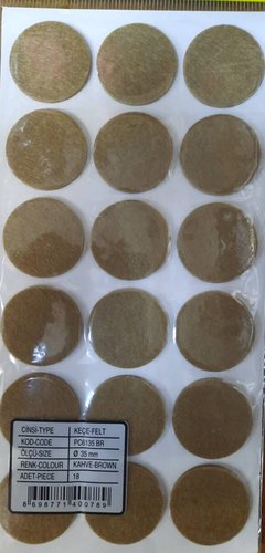 Подпятник Pacific фетровый д.35 (коричневый)