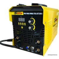Сварочный инвертор Super Prowell MIG/MAG/MMA/TIG Lift 200А (5 кг, с газом, съемный рукав)