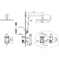 Душевой гарнитур  Boheme Uno 464-NB (никель)