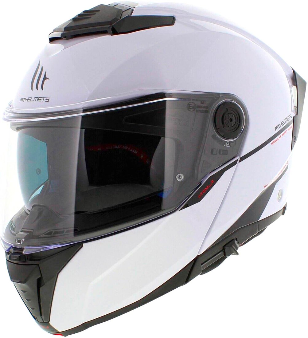 

Мотошлем LS2 Atom 2 SV Solid (S, глянцевый белый)