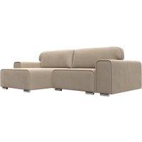 Угловой диван Лига диванов Лига-029 левый 121924L (велюр бежевый)