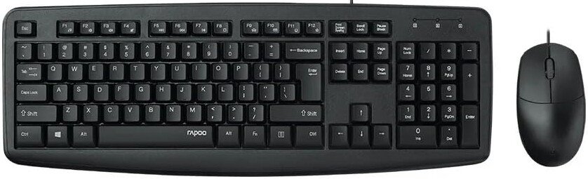 Офисный набор Rapoo NX1600 (черный)