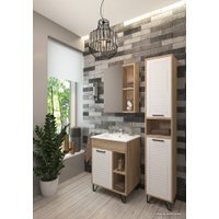  Eva Gold Шкаф-пенал Olsen 35 (белый/бежевый)