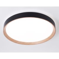 Припотолочная люстра Ambrella light Orbital FZ1326 BK/LWD (черный/светлое дерево)