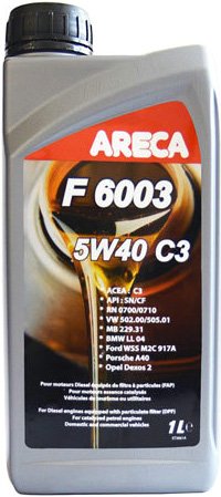 

Моторное масло Areca F6003 5W-40 C3 1л [11161]