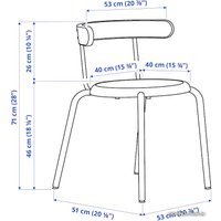 Обеденная группа Ikea Страндторп/Тобиас 393.886.51 (коричневый/прозрачный)