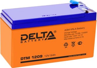 

Аккумулятор для ИБП Delta DTM 1209 (12В/9 А·ч)