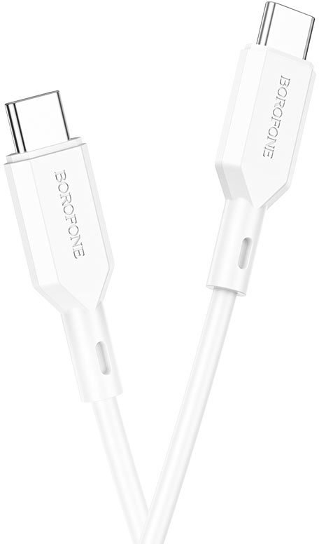 

Кабель Borofone BX70 60W USB Type-C - USB Type-C (1 м, белый)