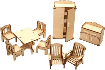 Polly Набор мебели в кукольный домик - зал