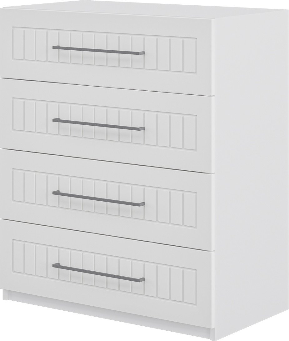 

Комод Неман мебель Отис МН-039-18 (белый полоска)