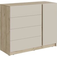 Комод МК Стиль Бостон КМ-001 ЛДСП (дуб крафт серый/кашемир)