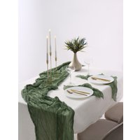 Дорожка на стол Этель 10875217 (зеленый)