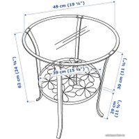 Журнальный столик Ikea Клингсбу 304.999.79 (белый)