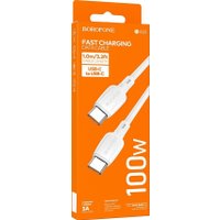 Кабель Borofone BX93 USB Type-С - USB - Type-C (100Вт, 1 м, белый)