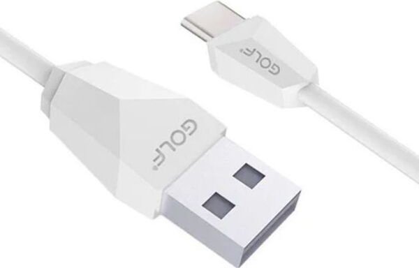 

Кабель GOLF GC-27 USB Type-A - USB Type-C (1.5 м, белый)
