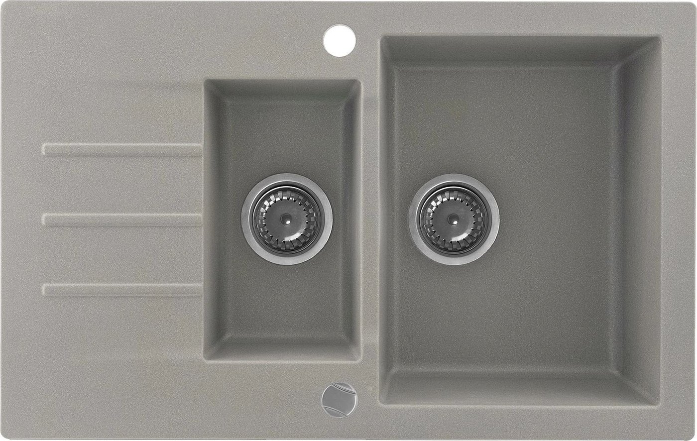 Кухонная мойка Kernau KGS A 6079 1.5B1D Grey Metallic