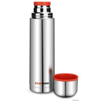 Термос StarWind 10-1000 1л (серебристый/красный)
