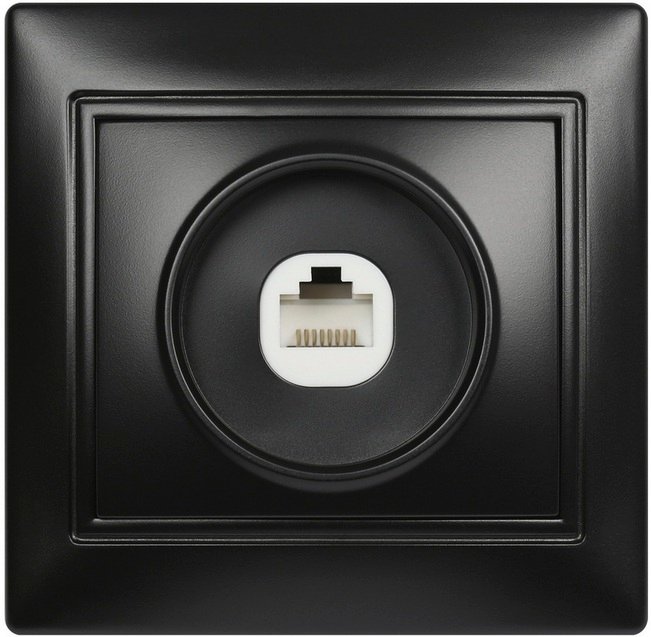 

Розетка компьютерная SmartBuy Венера SBE-01b-S1-RJ