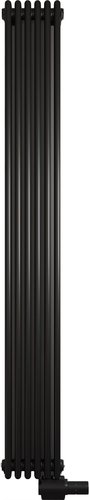 Стальной панельный радиатор Faberg Extra 2 универсальное подключение (черный матовый RAL-9005, 5 секций)