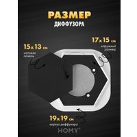 Вентиляционная решетка HOMY AIR гексагон AH100BT 17x15 (черная)