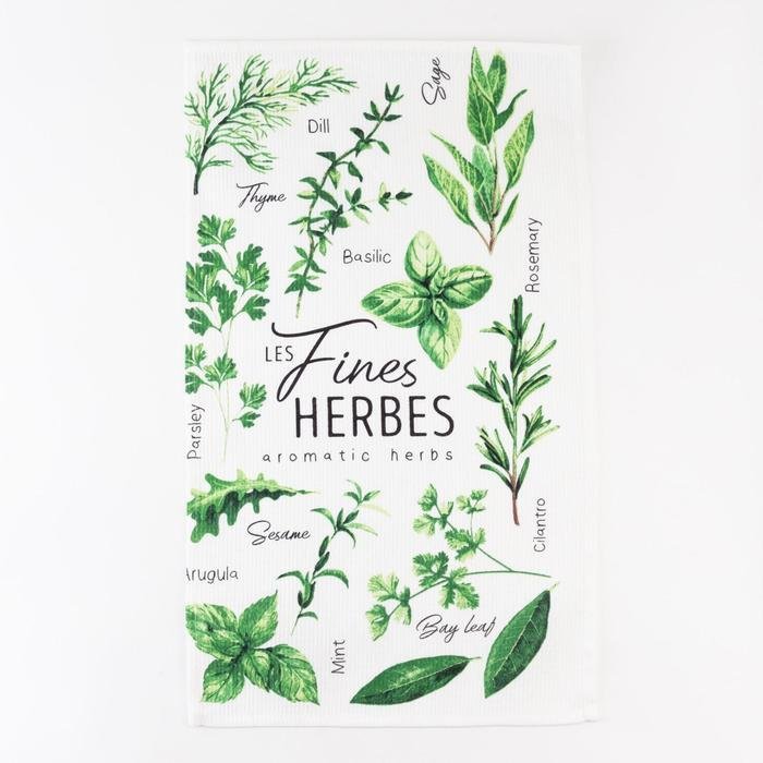 

Полотенце Доляна Fines herbes 5423110 (белый/зеленый)
