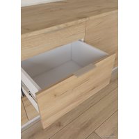 Готовая кухня Интермебель Микс Топ-22 2x1.42м правая (белый премиум-дуб крафт зол-венато)