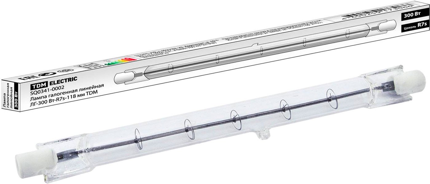 

Галогенная лампа TDM Electric ЛГ-300 Вт-R7s-118 мм SQ0341-0002