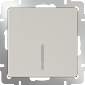 Выключатель Werkel WL03-SW-1G-LED (слоновая кость)