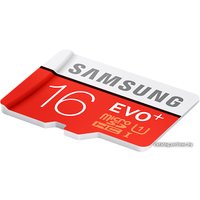 Карта памяти Samsung EVO+ microSDHC 16GB + адаптер [MB-MC16DA]