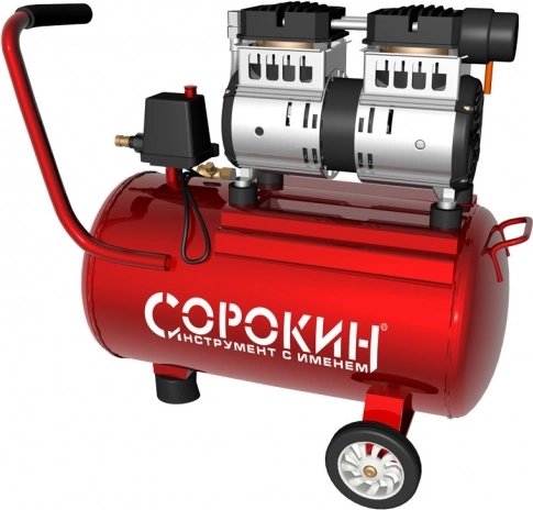 

Компрессор Сорокин безмасляный, ресивер 24л 13.2