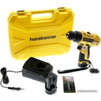 Дрель-шуруповерт Hanskonner HCD1230R (с 2-мя АКБ, кейс)
