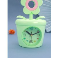 Настольные часы ILikeGift Flower in a pot 100P-106-01 (зеленый)