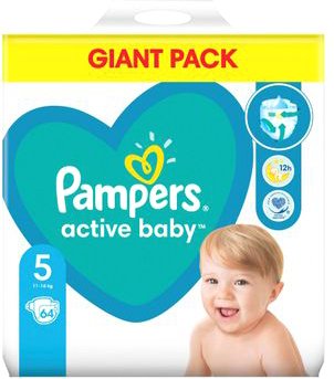 

Подгузники Pampers Active Baby Giant Pack S5 11-16 кг (64 шт)