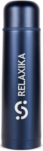 Термос Relaxika 101 1л (темно-синий)