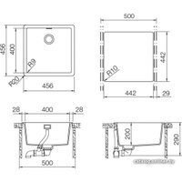 Кухонная мойка Schock Brooklyn 50 (лунный камень)
