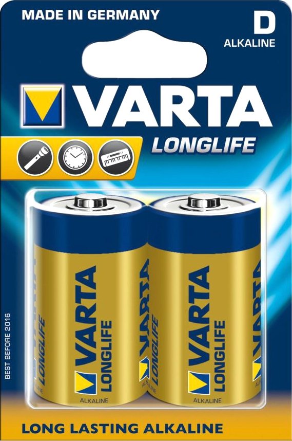 

Батарейка Varta Longlife D 2 шт.