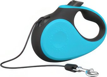 Поводок-рулетка XCHO Трос 5м (S, бирюзовый/черный)