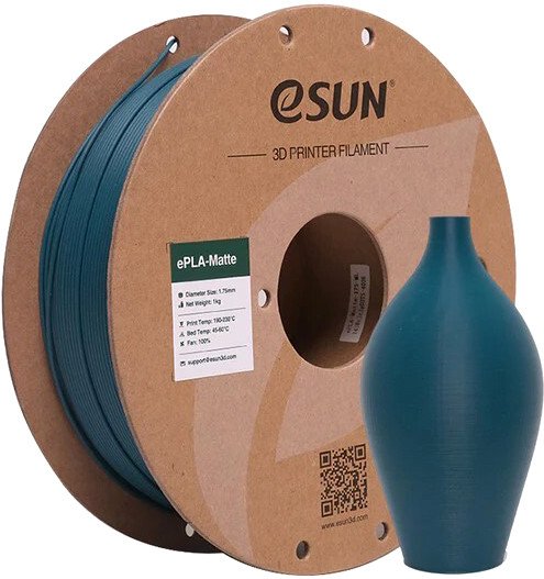 

Пластик eSUN ePLA-Matte 1.75 мм 1000 г (morandi green)