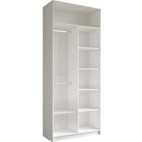 Шкаф-гармошка Евва Лайн ЛН-2D.560.02(2Z/2Z) (бодега белый)