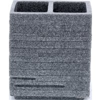 Стакан для зубной щетки и пасты Ridder Brick 22150207 (серый)